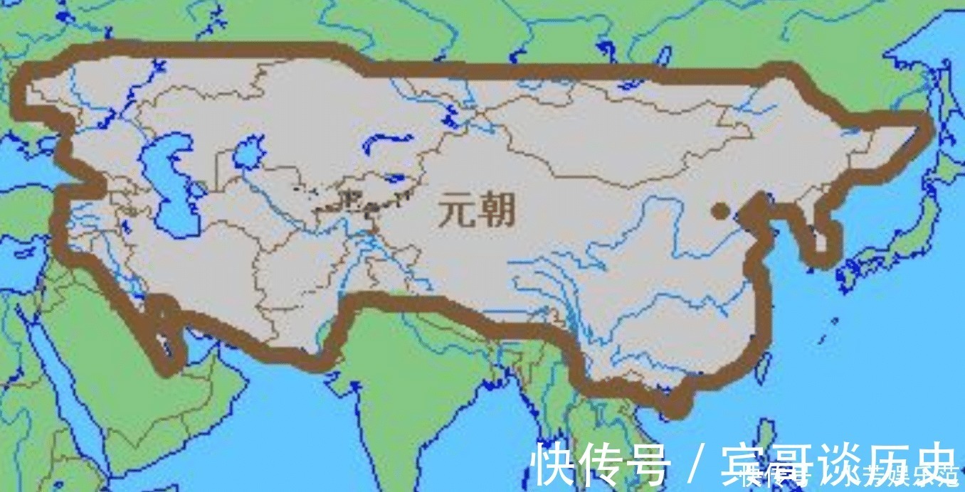 国家元朝时期国家版图最大时多大放到如今都有哪些国家