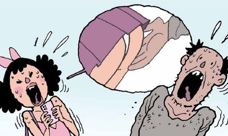 5秒惊悚漫画之《咸猪手》