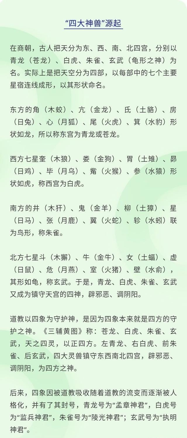 中国古代的 四大神兽 快资讯 中国古代的 四大神兽 快资讯