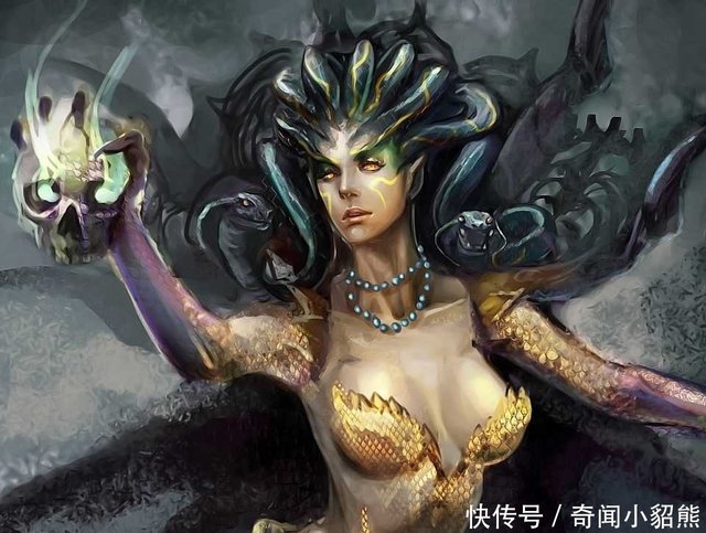 美杜莎变蛇前的图片雅典娜为什么不救杜美莎 快资讯