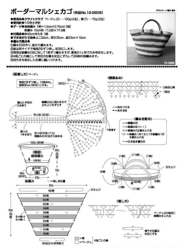 钩针包包彩色的钩针棉草包包图解大全 快资讯