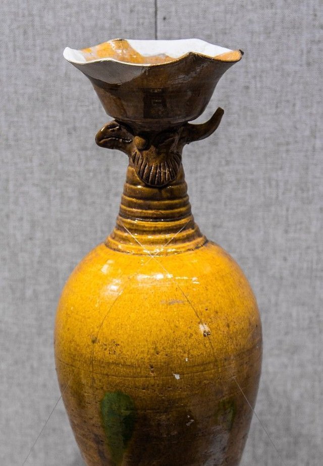 新作，限定セール 遼朝期 黄釉提手壺 唐物 中国美術