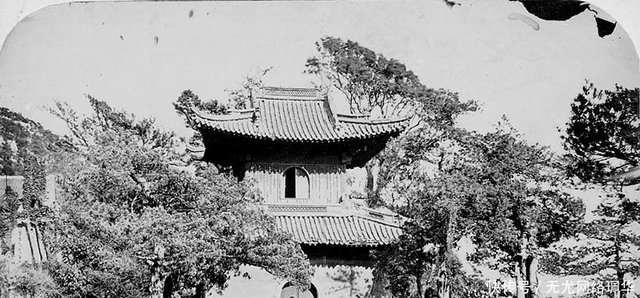 17年浙江普陀山寺庙旧照 法雨寺的御碑与普济寺的宝塔 快资讯