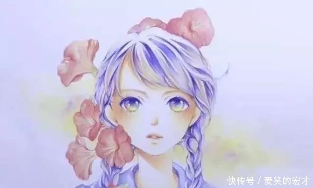 细腻唯美的 花水木 水溶彩铅画 美到心里去了 快资讯