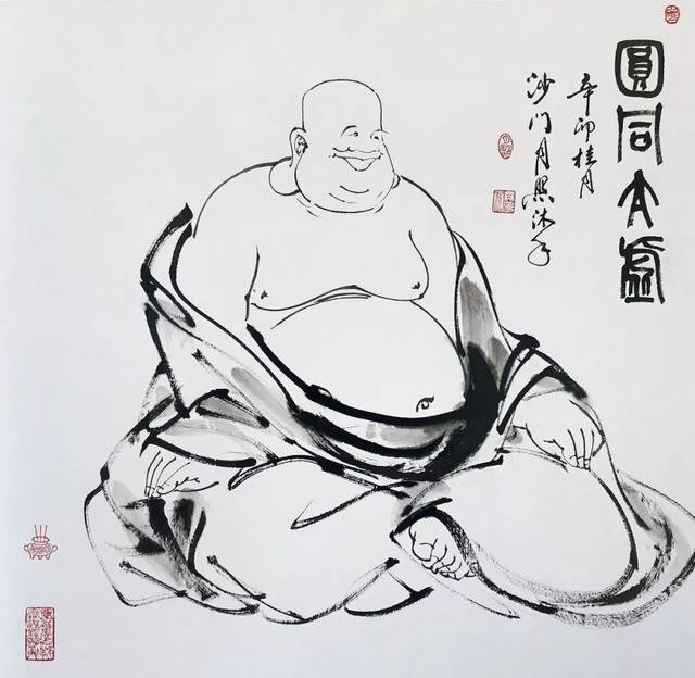 当世智者 禅画大师 月照上人禅画作品欣赏 快资讯