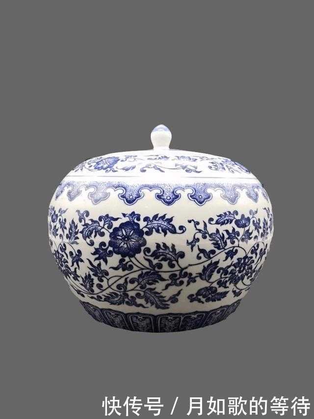 清三代精品: 大清乾隆年制青花缠枝纹盖罐- 快资讯