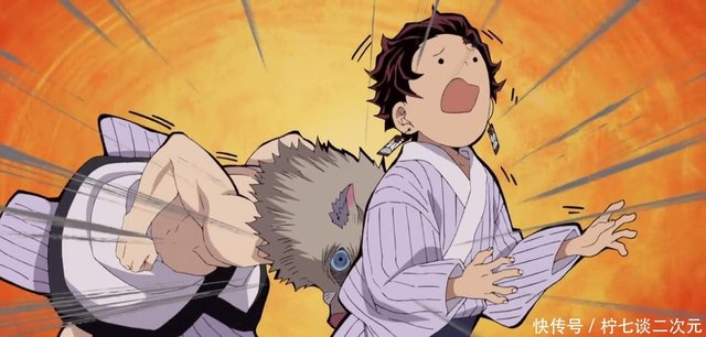 鬼灭之刃动画版 嘴平伊之助化身好奇宝宝 问烦灶门炭治郎 快资讯