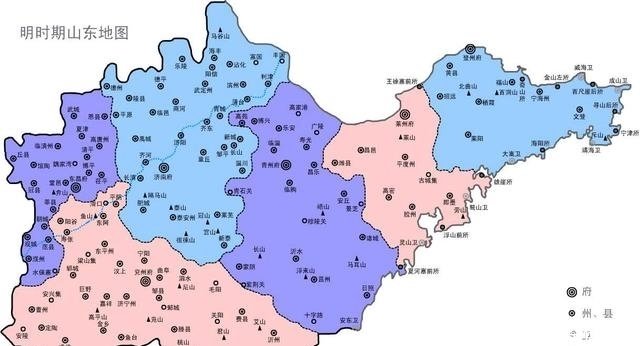 明朝时期山东地图 山东省管辖辽宁 快资讯