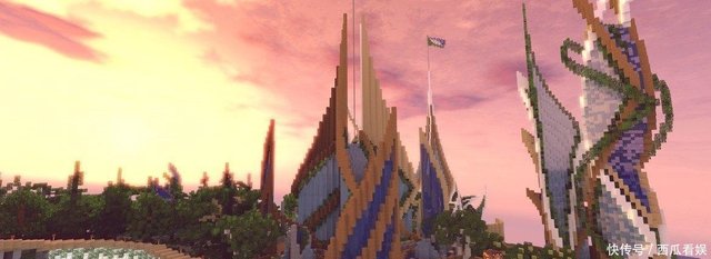我的世界官方 三体之城很难建造 看看mc玩家心中的未来之城吧 快资讯