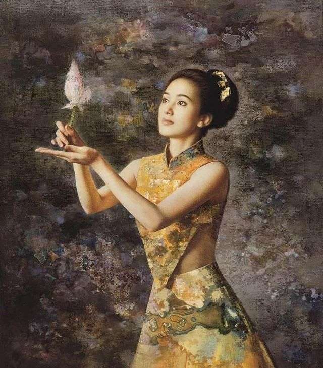 謝楚余 女性人物 油彩 手描き 70×100cm 作品流传最广的中国画家谢楚余唯美女性油画欣赏- 快资讯