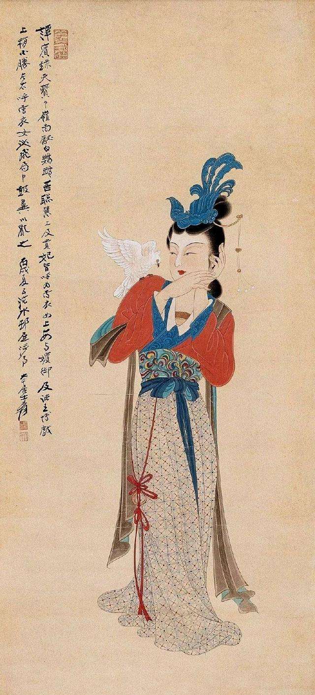 张大千笔下的仕女图- 快资讯