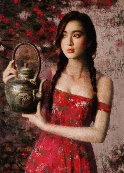 作品流传最广的中国画家谢楚余唯美女性油画欣赏- 快资讯