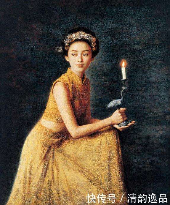謝楚余 女性人物 油彩 手描き 70×100cm 油画家谢楚余作品欣赏- 快资讯