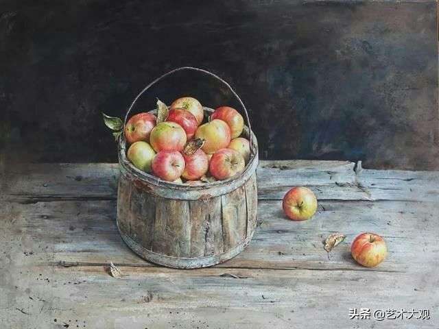 厚重如油画表现力强憾的写实静物水彩画- 快资讯