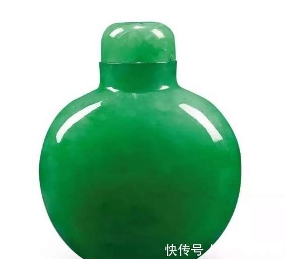 翡翠鼻煙壺 清翡翠素面鼻烟壶1644-1912