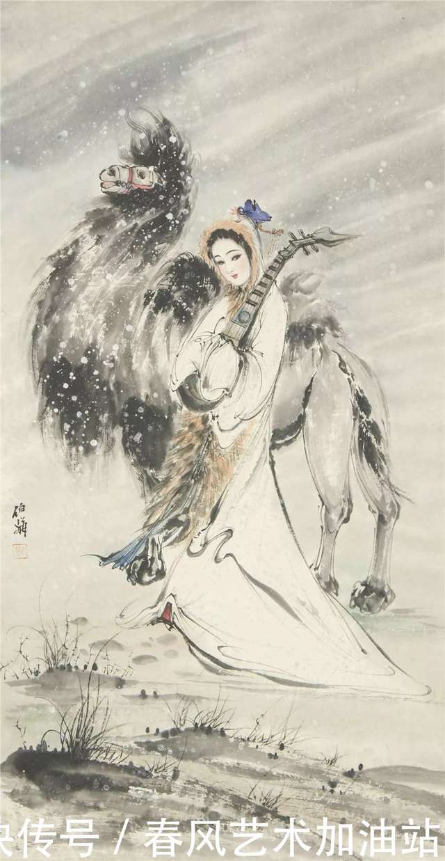 中国画里的仕女图，个个韵味十足个个十足大美人，写意中带真感情- 快资讯