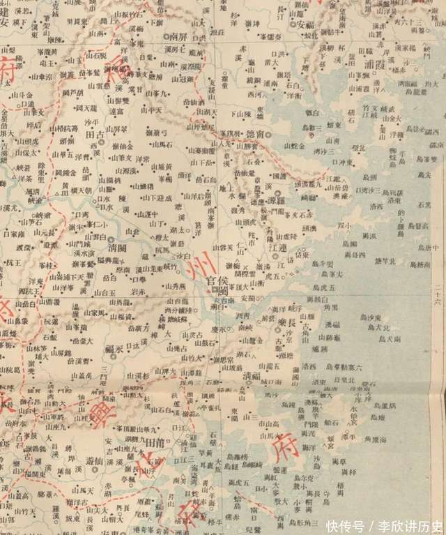 清光绪年福建省9府2州行政地图，当时的厦门小荷已露尖尖角。 - 快资讯