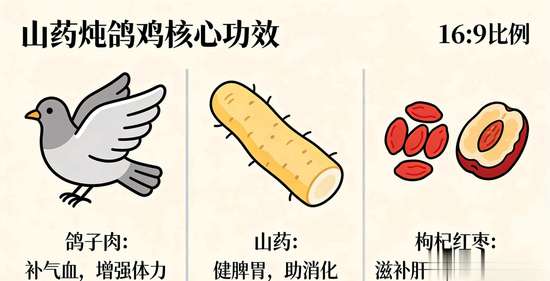 山药炖鸽子功效与作用