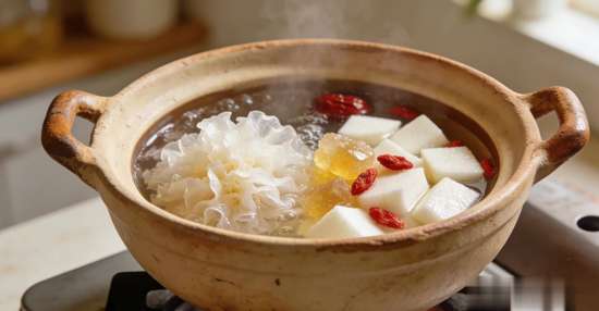 银耳和山药一起炖的做法