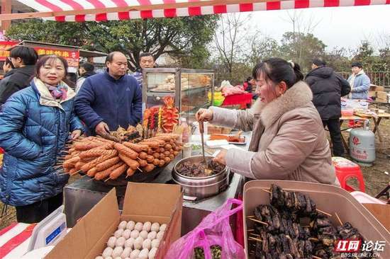湖湘年味老街集市