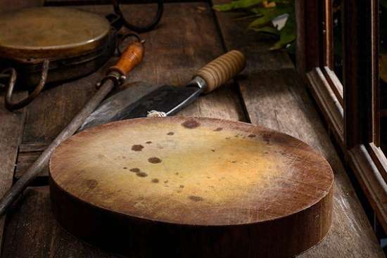 棋盘格菜板清水冲洗