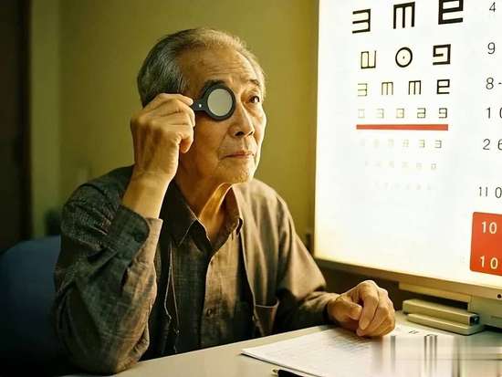 眼睛越来越模糊而且越来越小