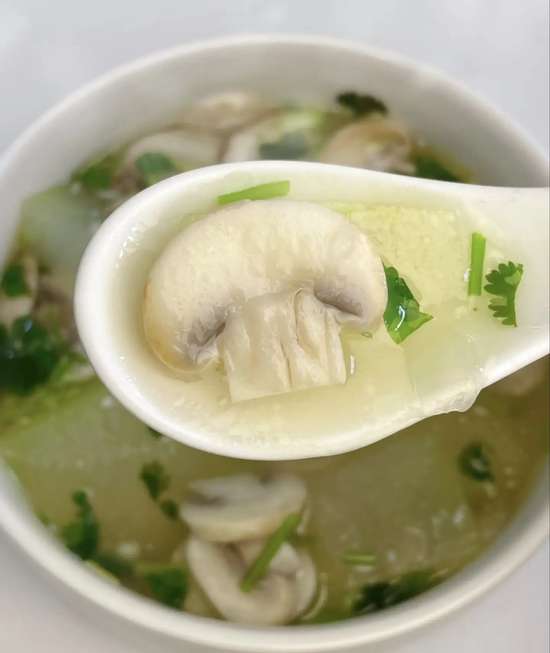 口蘑肉丸冬瓜汤最鲜的做法