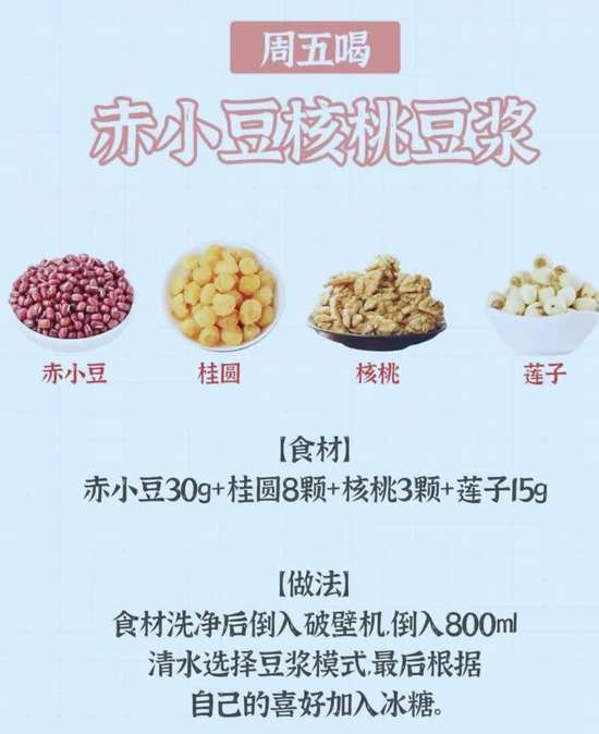 一周不重样的豆浆搭配