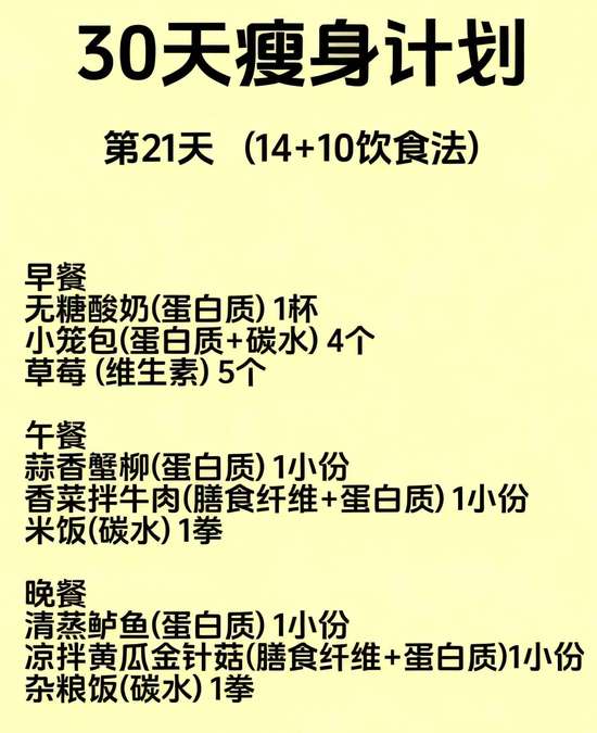 中年减肥平台期突破