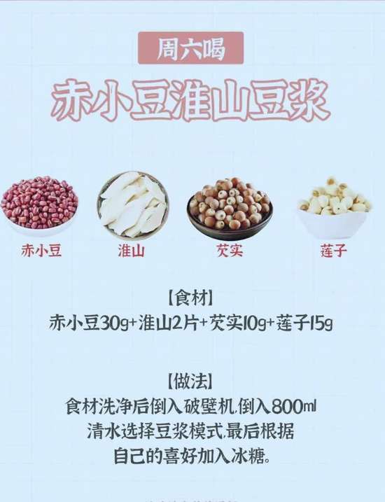 一周不重样的豆浆搭配