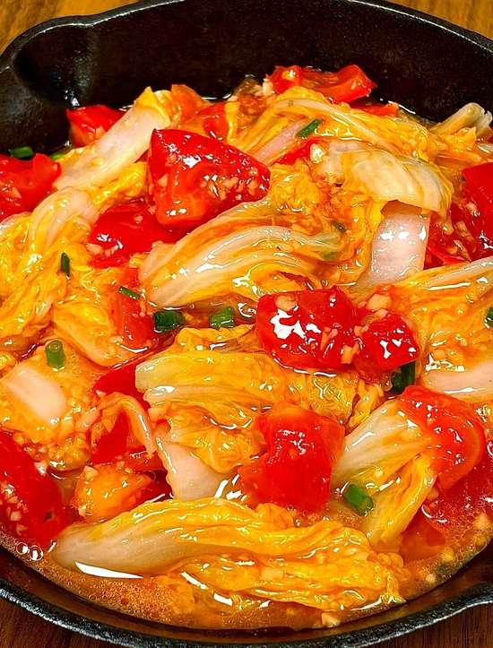 番茄娃娃菜酸甜口味