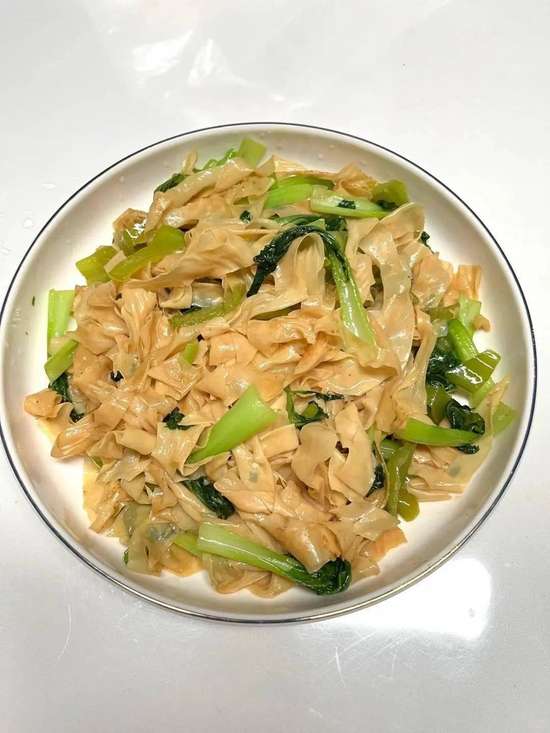 豆皮青菜家常做法