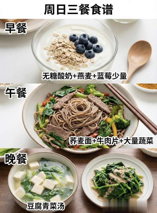 一周三餐控糖食谱