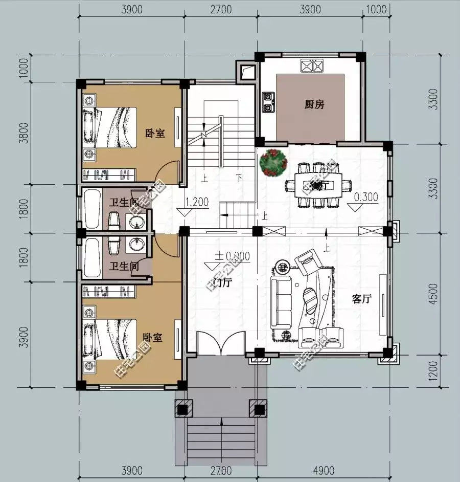 7套经典户型，10个实建案例，用住宅公园的图纸建房，房子有多美时光煮雨，岁月缝花(图37)