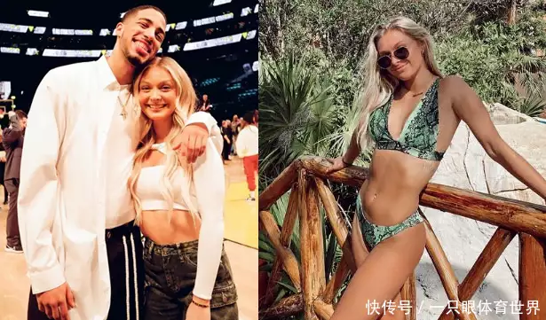 BET365体育：人生赢家！哈利伯顿抱奖杯与女友合影，NBA新晋花魁，肤白貌美播报文章 九游博彩资讯 第3张