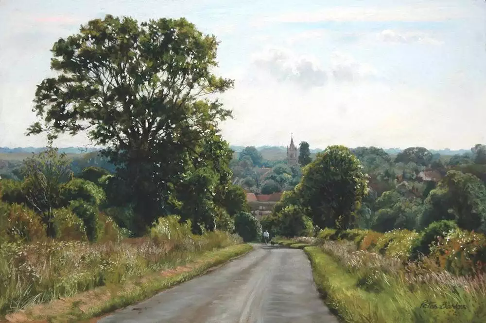 一组祥和的田园风光,安静美好︱英国画家彼得·巴克的绘画作品农村老人称潜山坟头的“打碗花”不祥之兆，这背后的故事怎么回事？(图40)