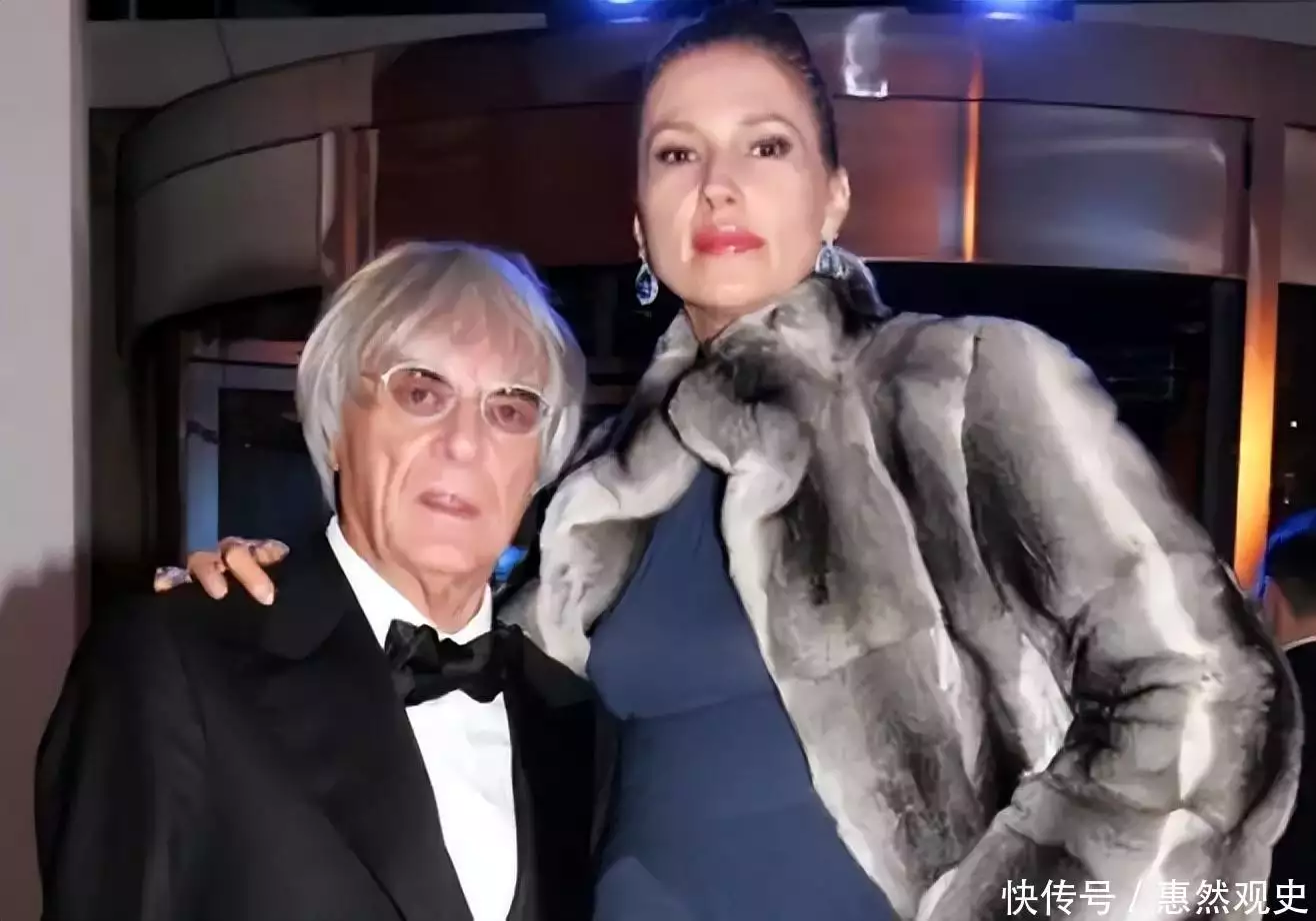 F1前总裁：身价100亿身高1.59米，82岁三婚娶超模，90岁生儿子蒋雯丽母亲：生三个女儿，二女儿最漂亮，小女儿的婚姻让她操碎心(图11)