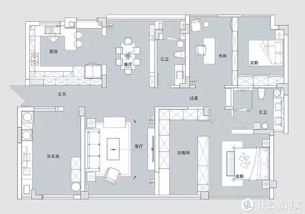 走进长沙夫妻的160㎡新房：高级感满满、全屋感受不到丝毫的俗气曾黎“200年中戏校花”是浪得虚名？看到这一张私下生图，懂了(图3)