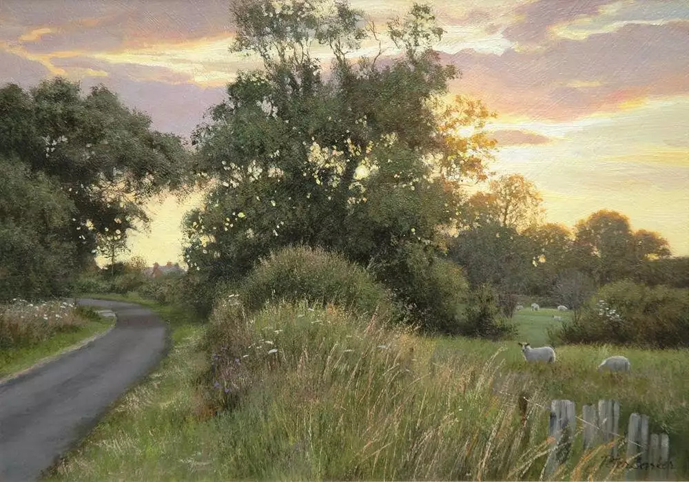 一组祥和的田园风光,安静美好︱英国画家彼得·巴克的绘画作品农村老人称潜山坟头的“打碗花”不祥之兆，这背后的故事怎么回事？(图42)