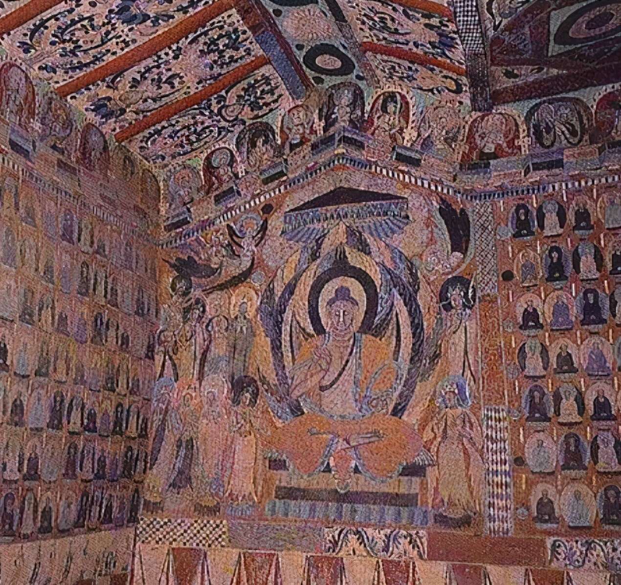 敦煌壁画中元朝时期的飞天_【快资讯】