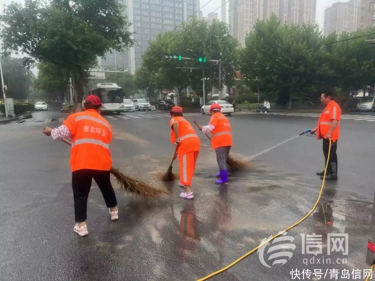 出动人员300余人次 市北环卫积极保障雨后市民出行