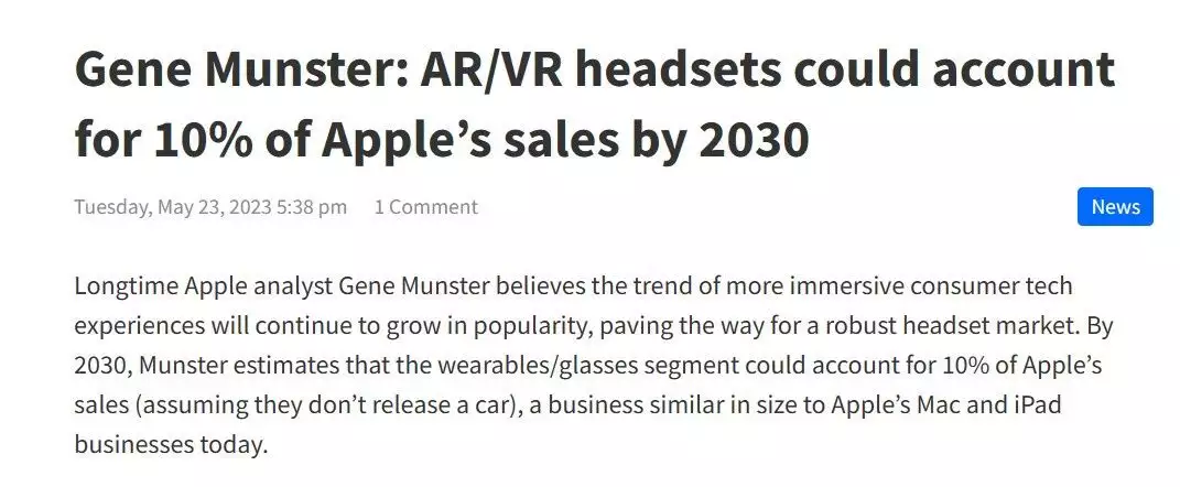 深水资产预计到 2030 年 AR / VR 设备将为苹果贡献 10% 营收穿浴巾、内衣外露，聂小雨拜师小杨哥，为博流量已经不择手段？