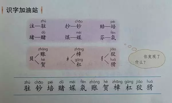 万万没想到（四年级语文上册）三年级下册语文书词语表人教版