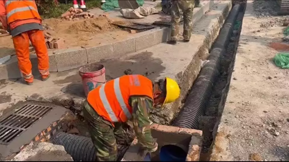 提高城市排水防涝能力，临沂市城管局做好汛前排水设施维护一种“小盆栽”，开花就结果