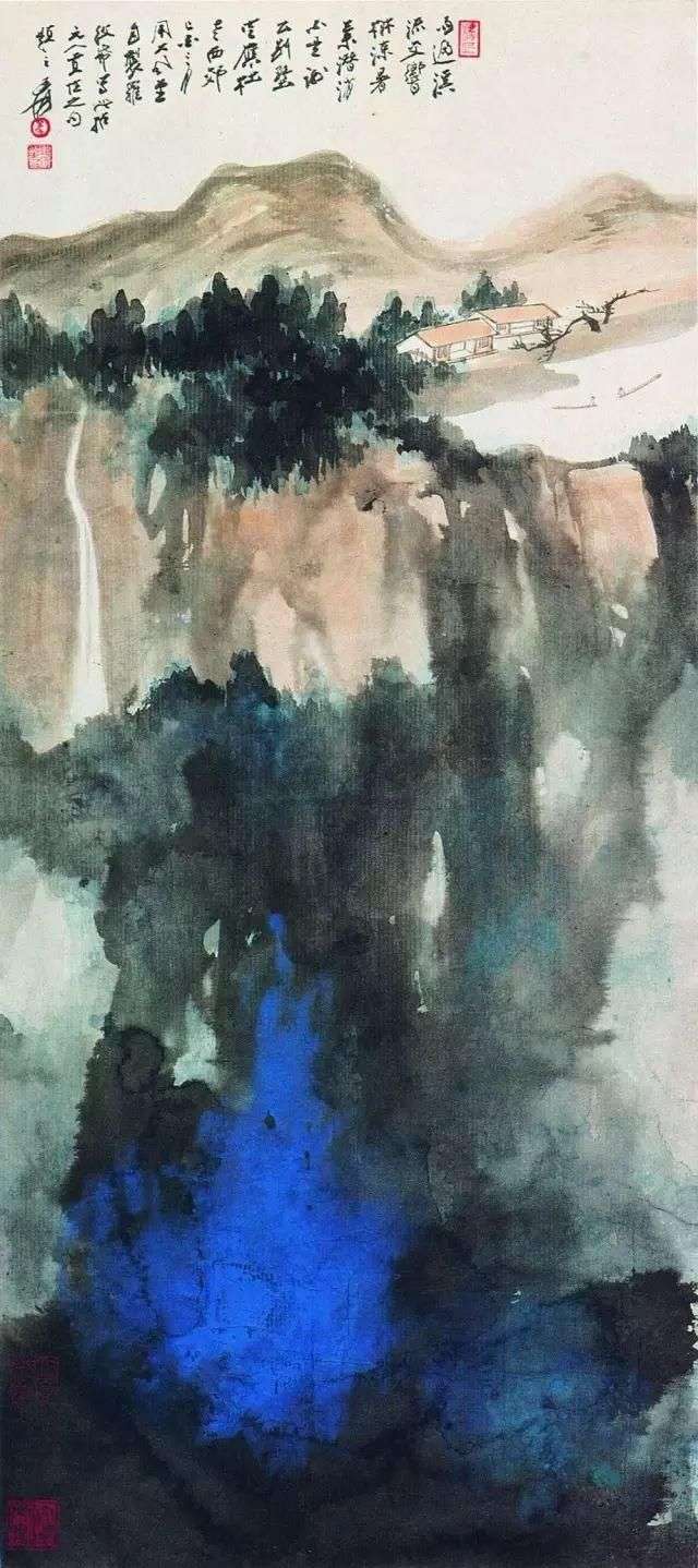 张大千泼墨泼彩山水画过程详讲,探析大师绘画步骤_【快资讯】
