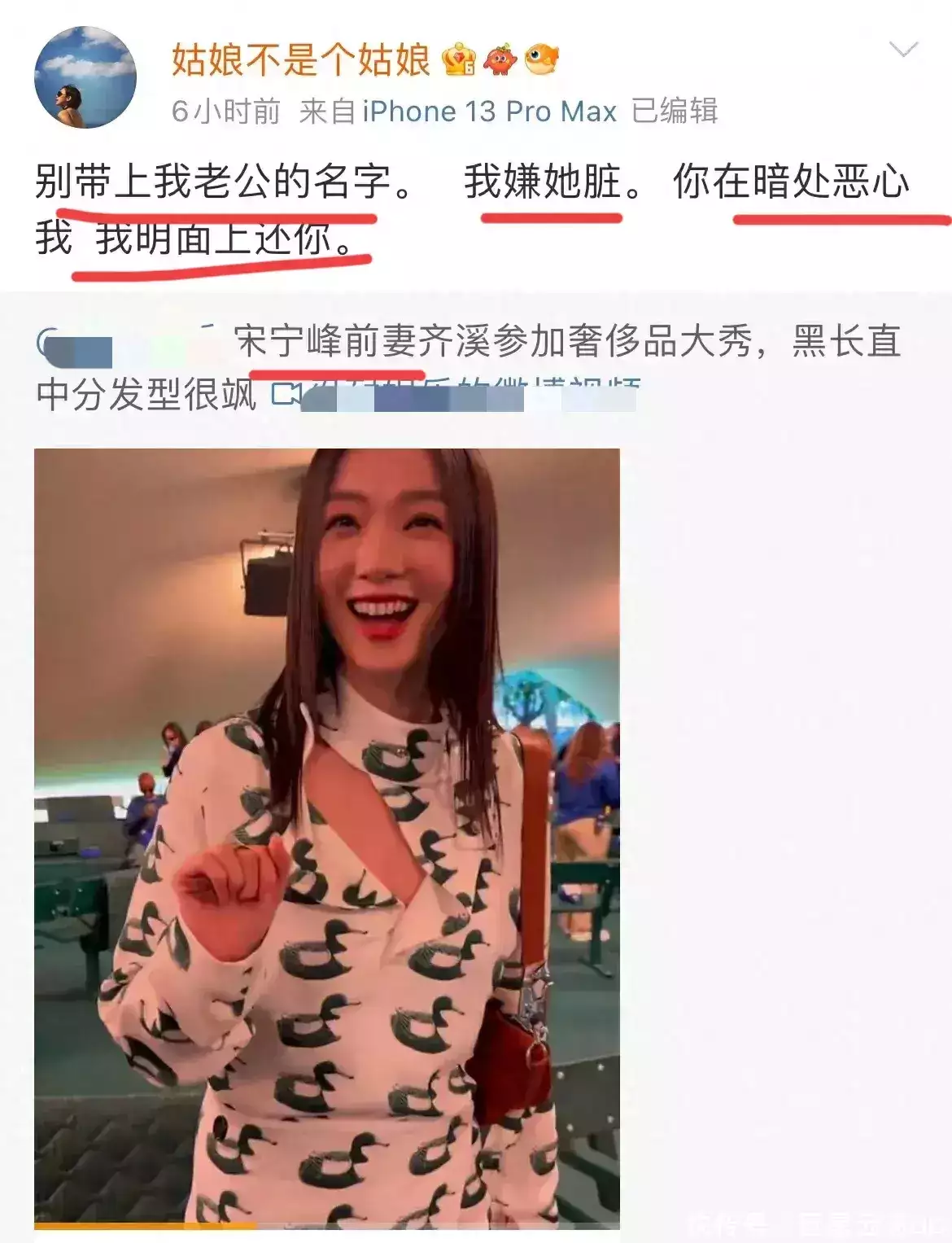 张婉婷发文开怼丈夫前妻齐溪（张婉婷是哪里人经纪人） 第3张