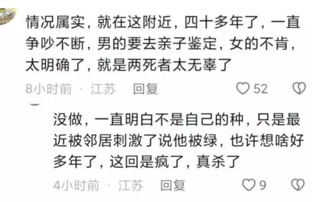 老汉怀疑儿子非亲生 将儿孙杀害（老汉和儿子牺牲后,村民们会说些什么不少于250字） 第10张