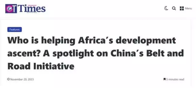 ＂Who is helping Africa to develop and progress？＂ Non -Media： It is China, it is the ＂Belt and Road＂!Broadcast article