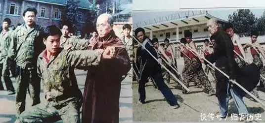 一代高僧海灯法师：77岁施展二指禅绝技，任全军武术总教头80年代，当年李连杰还年轻时的照片，身穿一套运动服显得格外青涩