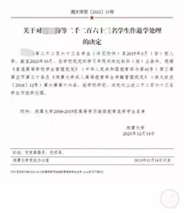 湖南一高校清退超2000名学生（湖南高中生被清退） 第1张